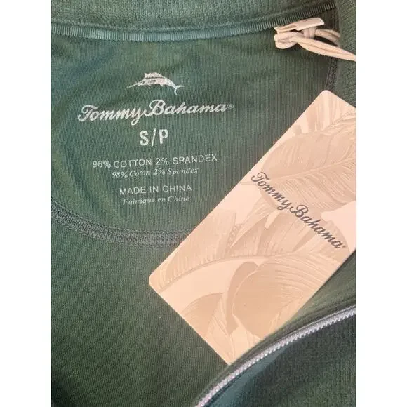 Michigan State Spartans Tommy Bahama Quarter Zip Sweater MSU Preppy Football NWT - Picture 4 of 10
